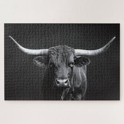 monochroom eenhoorn stuurrund legpuzzel (Horizontaal)