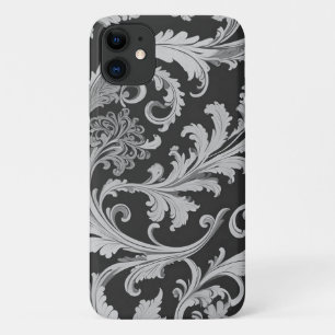 Monochroom Fleur Antiek iPhone 11 Hoesje