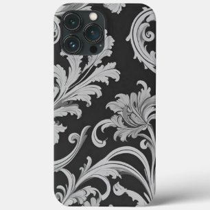 Monochroom Fleur Antiek iPhone 13 Pro Max Hoesje