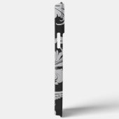 Monochroom Fleur Antiek Case-Mate iPhone Case (Achterkant / Rechts)