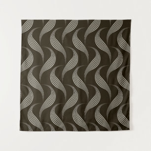 Monochroom : Geometrisch naadloos Ornament. Wandkleed