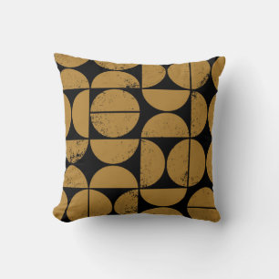 Monochroom, geometrisch, Scandinavisch naadloos pa Kussen