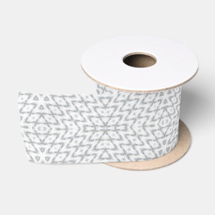 Monochroom grijs en wit geometrisch lint