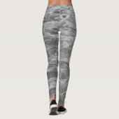 Monochroom grijze waterleggings leggings (Achterkant)