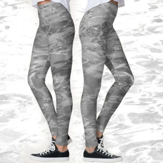 Monochroom grijze waterleggings leggings