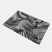 Monochroom Kaleidoscoop Deurmat (Schuin)