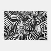 Monochroom Kaleidoscoop Deurmat (Voorkant)