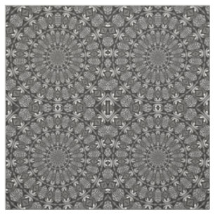 Monochroom Mandala Stof