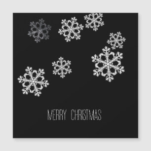 Monochroom Minimalistisch Sneeuwvlies Kerstpatroon