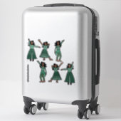 Monochroom Mint Dancer #1 Sticker (Koffer)