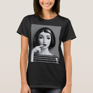 Monochroom Muse-T-shirt T-shirt