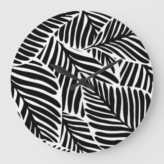 Monochroom Oerwoud geometrisch naadloos patroon Grote Klok