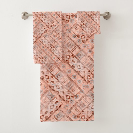 Monochroom pixie etnisch bad handdoek (Insitu)