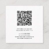 Monochroom QR Code Fotografie Visitekaartje (Voorkant)