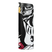 Monochroom surrealisme: Gotisch design Thermosbeker (Geroteerd rechts)