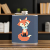 Monocle Hipster Red Fox