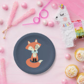 Monocle Hipster Red Fox Papieren Bordje (Feest)