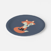 Monocle Hipster Red Fox Papieren Bordje (Gekanteld)