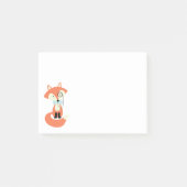 Monocle Hipster Red Fox Post-it® Notes (Voorkant)