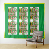 Monocromatisch flat-pack boeket wandkleed (In Situ (horizontaal))