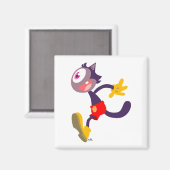 Monoculaire cartoon magnet magneet (Voorkant / Achterkant)