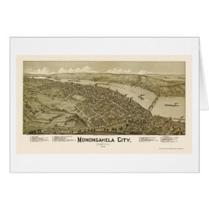 Monogahela City, PA Panoramic Map - 1902