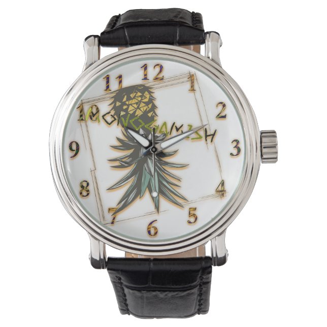 Monogamish partij ondersteboven ananas horloge (Voorkant)