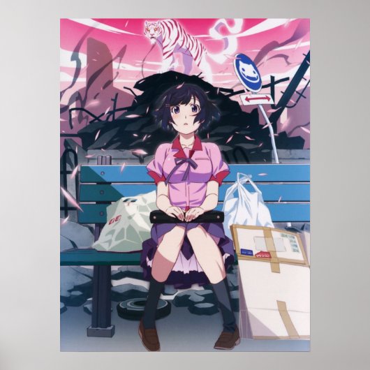 Monogatari reeks Hanekawa Tsubasa Poster (Voorkant)