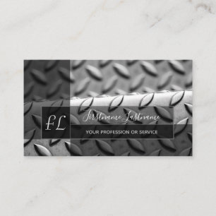 Monogobusje voor vast abstract diamant bord visitekaartje