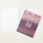 Monografie Glitter Drips Folie Aangepast Planner (Display)
