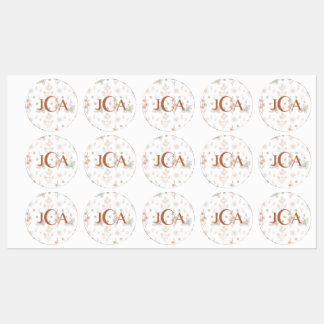 Monografische Wildflower Adhesive Labels