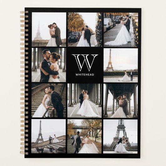 Monogram 11 Square Photo Modern Planner (Voorkant)