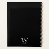 Monogram 11 Square Photo Modern Planner (Achterkant)