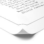 Monogram 13 tafels Vind uw zitplaatskaart Poster (Hoek)