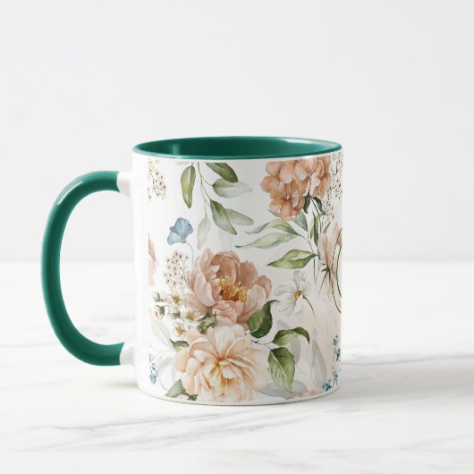 Monogram 1600s Nederlandse Bloemen 11 oz. Ringer c Mok (Links)