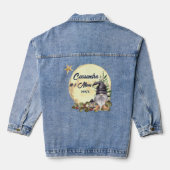 Monogram #1 Grootmoeder Waterverf Gnoom Denim Jacket (Achterkant)
