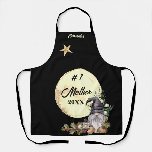 Monogram #1 Grootmoeder Waterverf Gnoom Schort (Voorkant)
