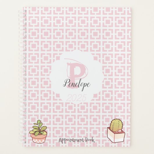 Monogram 2025 Appointment Book Pink  (Devant)
