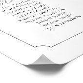 Monogram 25 tafels Vind uw zitplaatskaart Poster (Hoek)