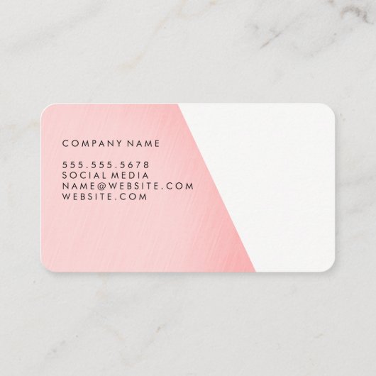 Monogram 2 Tone Visitekaartje (Achterkant)