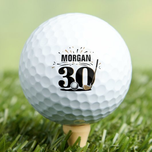 Monogram 30e verjaardag golfballen