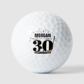 Monogram 30e verjaardag golfballen (Voorkant)