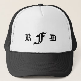 Monogram 3 Beginletters Gotische Blackletter Typog Trucker Pet