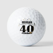 Monogram 40e verjaardag golfballen (Voorkant)