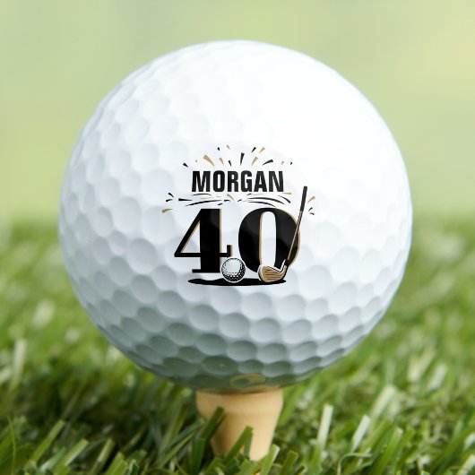 Monogram 40e verjaardag golfballen