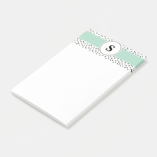 Monogram 4x6 Post-it Pad Post-it® Notes (Schuin)