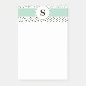 Monogram 4x6 Post-it Pad Post-it® Notes (Voorkant)