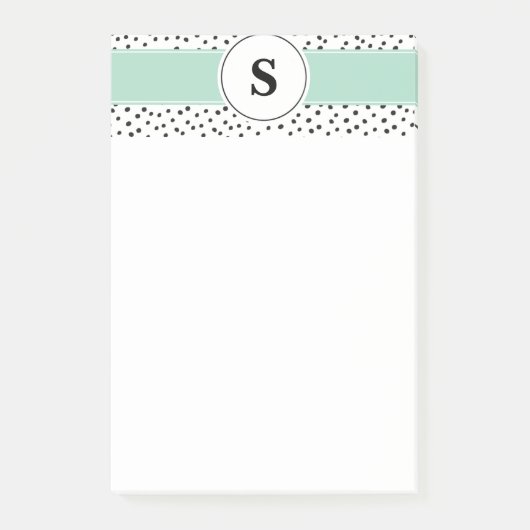 Monogram 4x6 Post-it Pad Post-it® Notes (Voorkant)