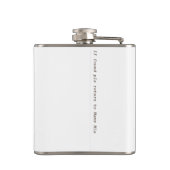 Monogram 50e verjaardag van de ziekte van Fabulous Heupfles (Achterkant)