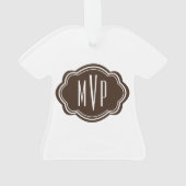 Monogram 50e verjaardag van de ziekte van Fabulous Ornament (achterkant)